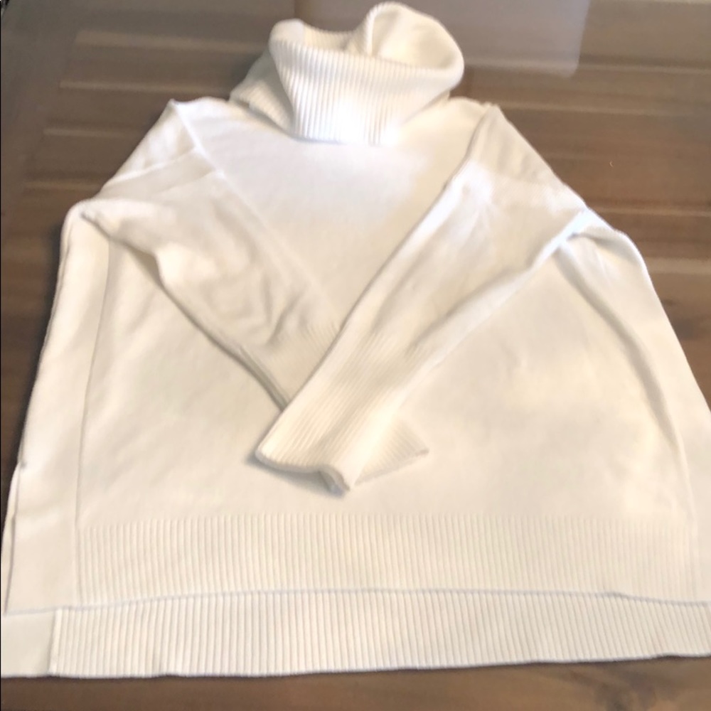French Connection White oversized sweater
